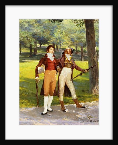 Dandies in the Park by Ignaz-Marcel Gaugengigl