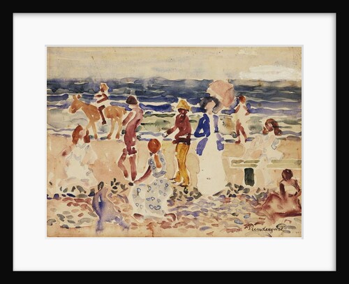 On the Beach, c.1920-23 by Maurice Brazil Prendergast