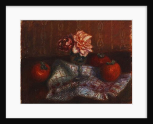 Roses and Persimmons by William James Glackens