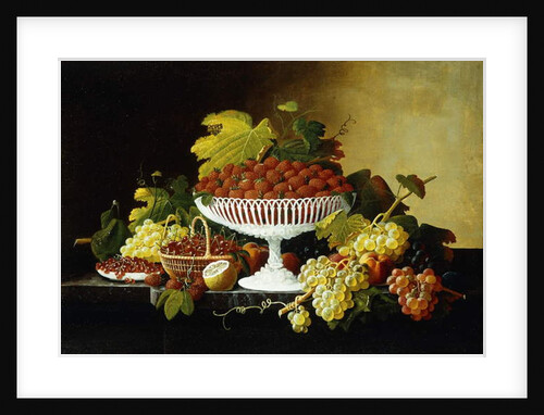 Still Life with Strawberries by Severin Roesen