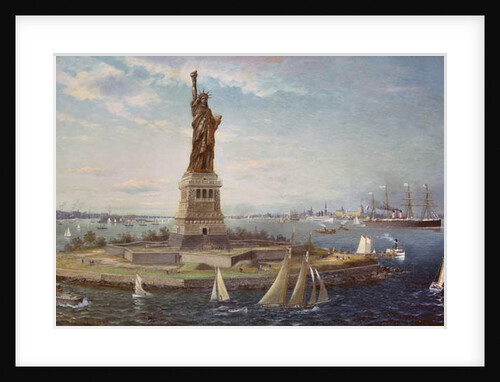 Liberty Island, New York Harbor, 1883 by Fred Pansing