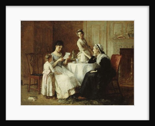 The Long Awaited Letter, 1890 by School American