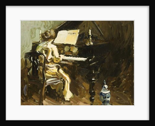 Woman at the Piano by George Oberteuffer