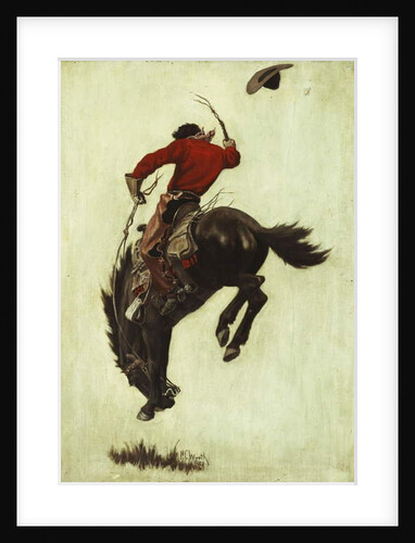 Bucking Bronco, 1903 by Newell Convers Wyeth