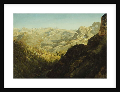 Sierra Nevada Mountains, California by Albert Bierstadt