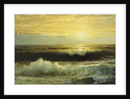 An Orange Sunset Waning Low, 1897 by William Trost Richards