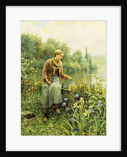 Fishing on a Spring Day by Daniel Ridgway Knight