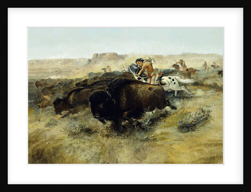 Buffalo Hunt no. 7, 1892-1895 by Charles Marion Russell