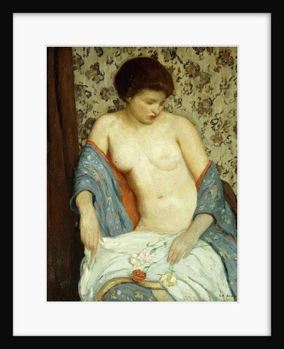 Nude with Blue Kimono by Rae Sloan Bredin