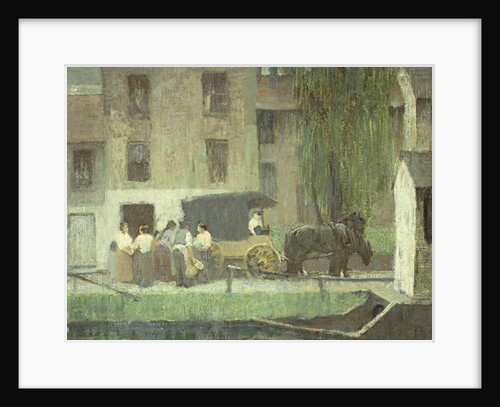 The Peddler's Cart on the Canal, New Hope, by Robert C. Spencer