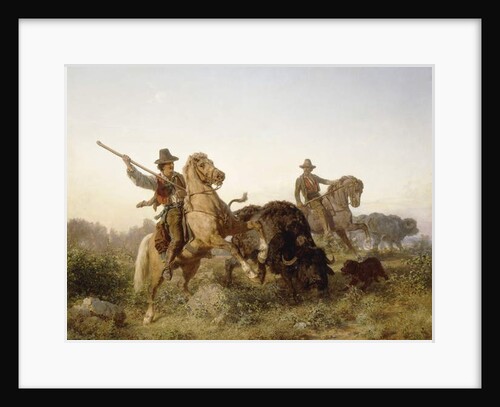 Herding Water Buffalo, 1862 by Edouard van den Bosch