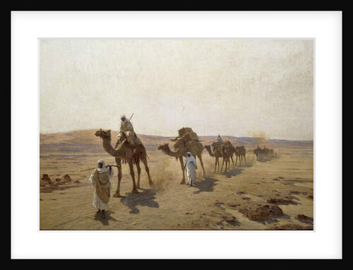 An Arab Caravan, 1903 by Ludwig Hans Fischer