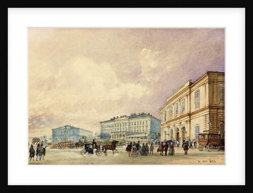 The Southstation, Vienna; Der Sudbahnhof, Wien, 1852 by Rudolph von Alt