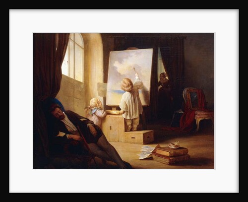 The Sleeping Painter by Josef Danhauser