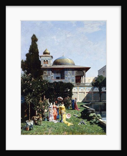 A Corner in the Garden of the Harem; Un Angolo de Giardino dell'Harem, 1877 by Alberto Pasini