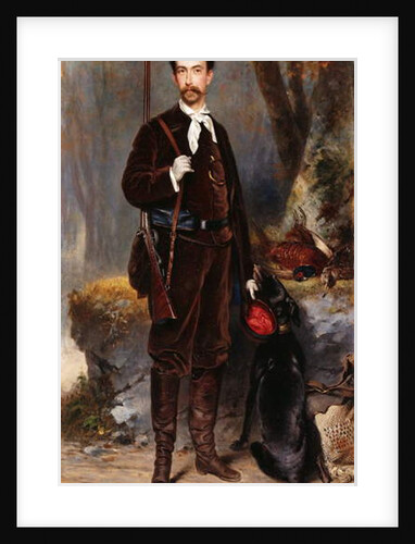 A Huntsman with a Dog, 1876 by Charles Edouard Boutibonne