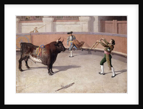 Bullfighting Scene, 19th C. by Spanish School