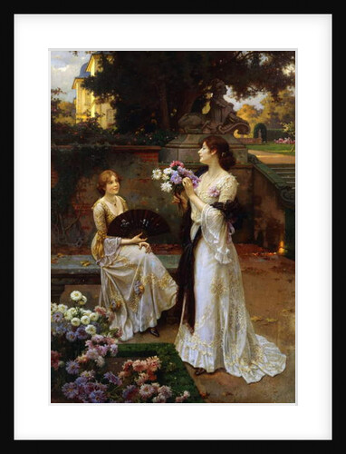 Arranging Flowers by Wilhelm Menzler