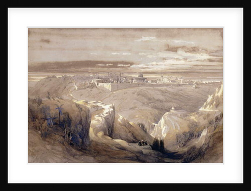 Jerusalem from the Road leading to Bethany by David Roberts