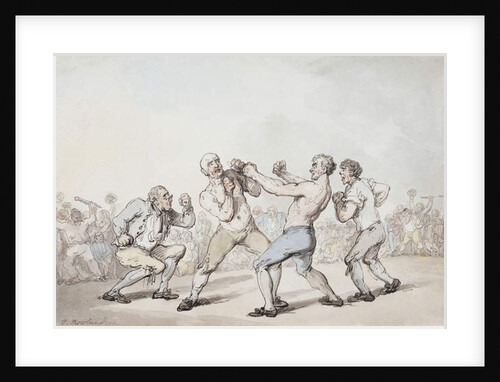 The Boxing Match by Thomas Rowlandson