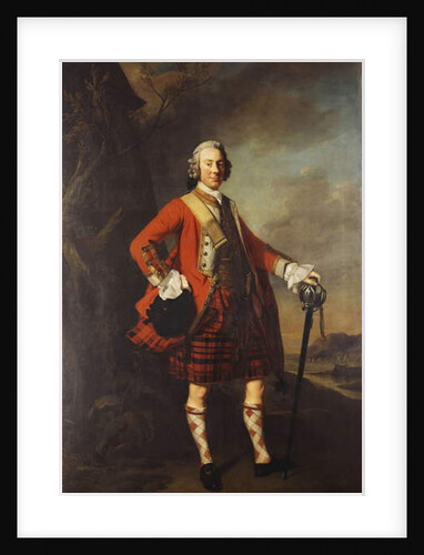 Portrait of John Campbell, 4th Earl of Loudon, in the uniform of his regiment, known as Loudon's Highlanders, 1747 by Allan Ramsay