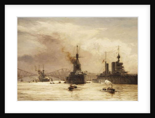 The First Battle Squadron leaving the Forth for the Battle of Jutland, 1917 by William Lionel Wyllie