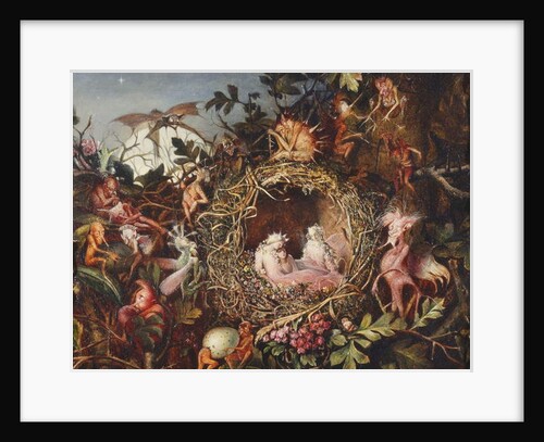Fairies in a Bird's Nest, c.1860 by John Anster Fitzgerald