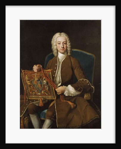 Portrait of John, Lord Henry, three-quarter-length, seated in a Brown Ermine Lined Coat, with the Purse of Lord Privy Seal, 1741 by Jean-Baptiste van Loo