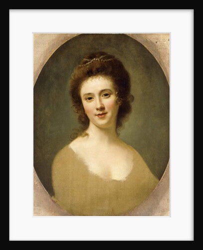 Portrait of Miss Sunning, head and shoulders, by Nathaniel Hone
