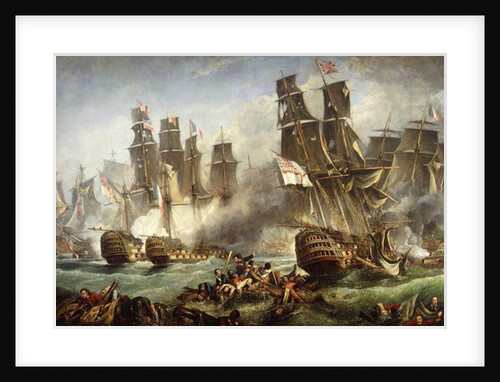 The Battle of Trafalgar by English School