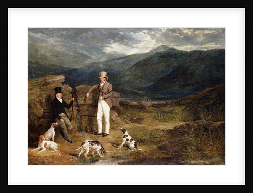 Two Gentlemen with Pointers on a Grouse Moor, 1824 by John Frederick Herring Snr