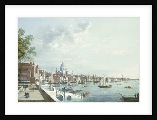 The Thames from Somerset House, Looking Downstream by William James