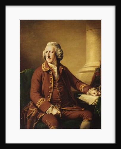 Portrait of Charles Howard, seated in a Brown Suit Trimmed with Gold Braid, 1768 by Francis Cotes