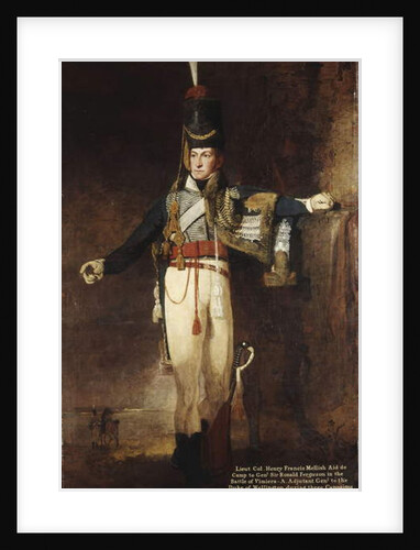 Portrait of Captain, later Lieutenent Colonel, Henry Francis Mellish by Benjamin Marshall