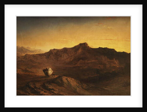 The Flight into Egypt - When He Arose, He Took the Young Child and His Mother by Night, and Departed into Egypt.-Matthew II, 14, 1842 by John Martin