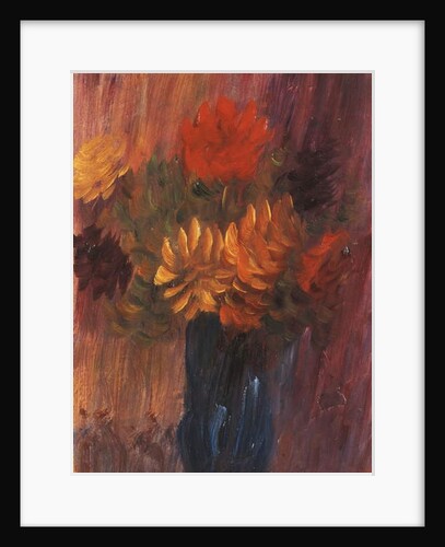 Large Still life: Red and Yellow Dahlia; Grosses Stilleben: Rote und Gelbe Dahlien, 1937 by Alexej von Jawlensky