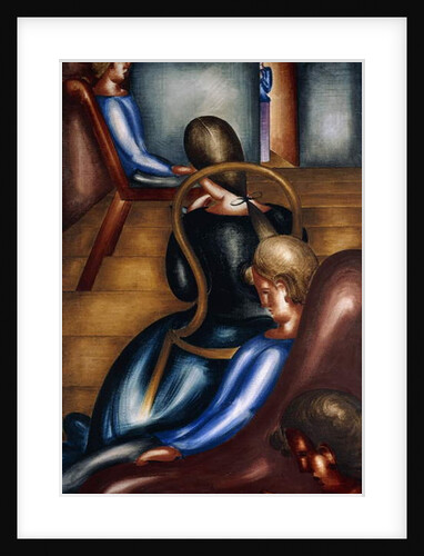 Large Sedentary group 1; Grosse Sitzendengruppe 1, 1931 by Oskar Schlemmer