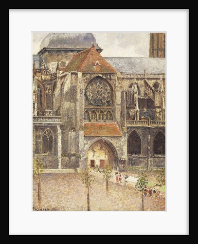 Portal of the Church of the Saint-Jaques in Dieppe; Portail de l'Eglise Saint-Jaques a Dieppe, 1901 by Camille Pissarro