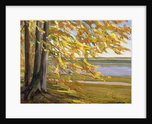 Lake Starnberg; Starnberger See, 1911 by Heinrich Wilhelm Truebner