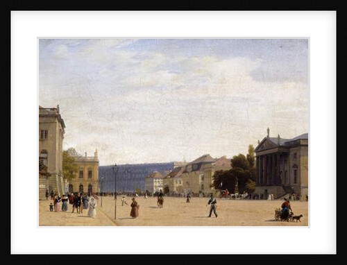 Unter den Linden, Berlin, 1836 by Eduard Gartner