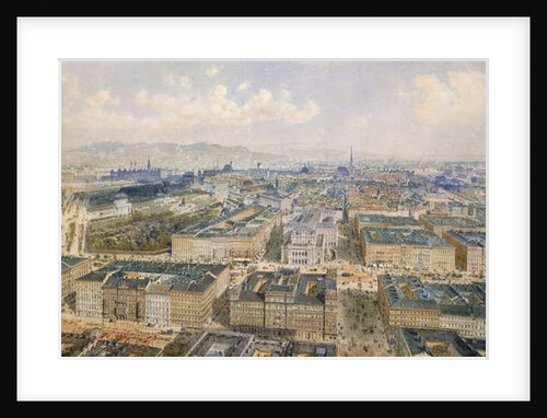 Panorama of Vienna, 1871 by Rudolph von Alt