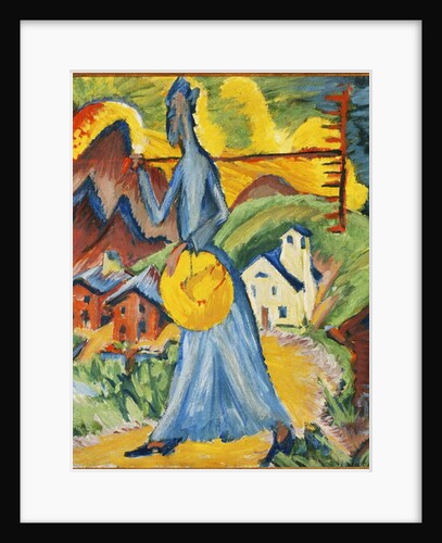 Alpleben, Triptych; Alpleben, Tryptychon, 1918 by Ernst Ludwig Kirchner