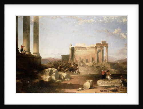 Ruins of the Temple of the Sun at Baalbec, 1861 by David Roberts