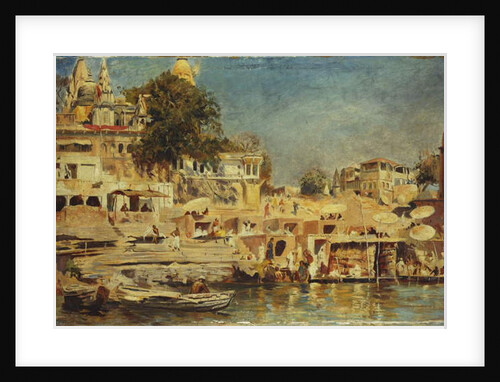 View of the Ghats at Benares, 1873 by Edwin Lord Weeks