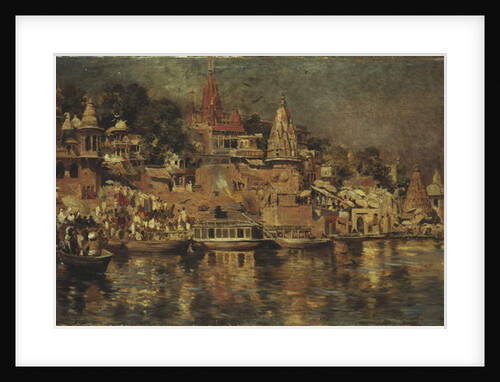 View of the Ghats at Benares, 1873 by Edwin Lord Weeks
