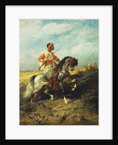 An Arab horseman, by Adolf Schreyer