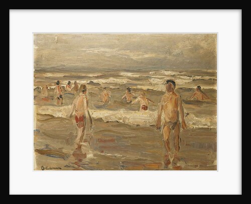 Boys Bathing in the Sea; Badende Knaben im Meer, 1899 by Max Liebermann