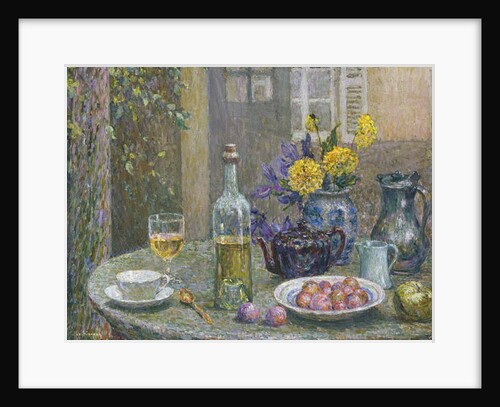 Yellow Dahlias; Les Dahlias Jaunes, 1925 by Henri Eugene Augustin Le Sidaner