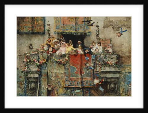 The Carnival in Rome; Il Carnevale di Roma, 1881 by Jose Benlliure y Gil