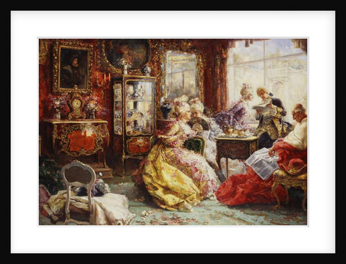 An Afternoon in the Salon, 1902 by Salvador Sanchez Barbudo